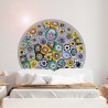 Sticker mural rond Style Murano