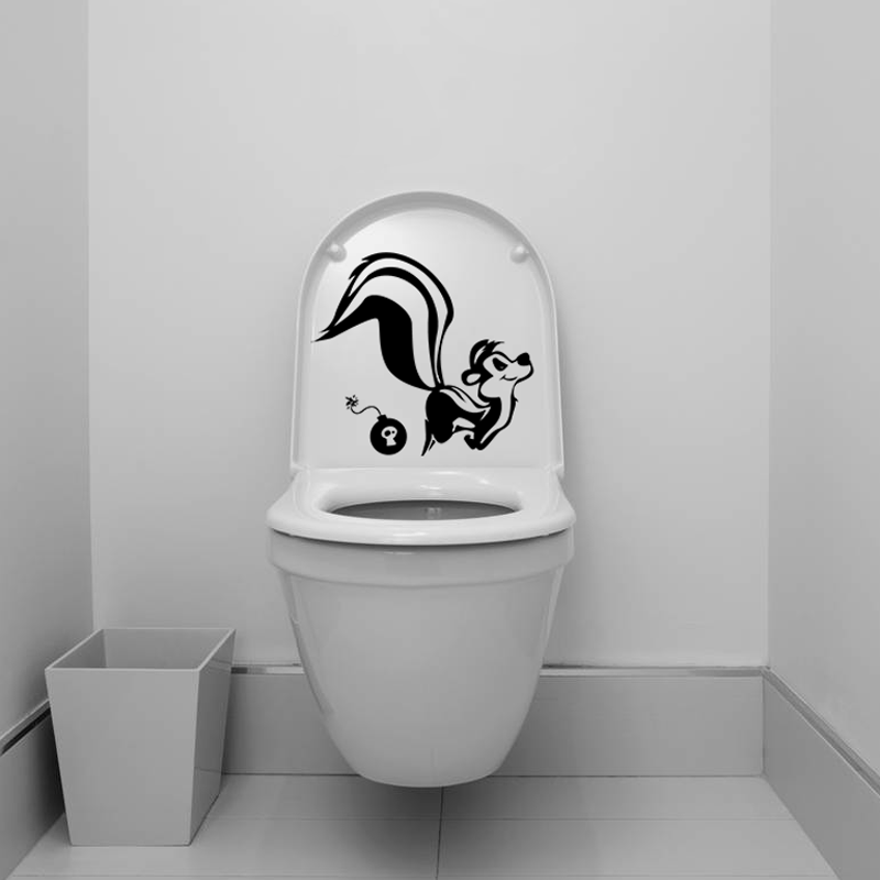 Sticker muraux toilettes Rires WC