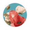 Sticker rond floral vintage