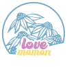 Sticker vitrine Love maman floral