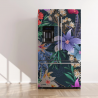 Autocollant pour frigo floral