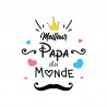 Stickers vitrines Meilleur Papa du monde