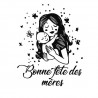 Stickers cœur fête des mamans