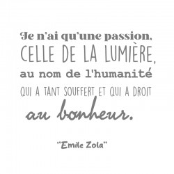 Stickers la passion et le bonheur Emile Zola