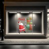 Décor vitrine Père Noël fait ses courses !