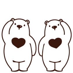 Sticker deux oursons