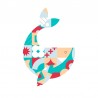 Sticker de baleine patchwork