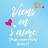 Sticker message d'amour