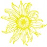 Sticker fleurs de tournesol