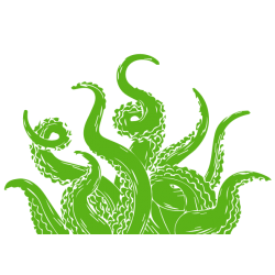 Sticker tentacules pieuvre