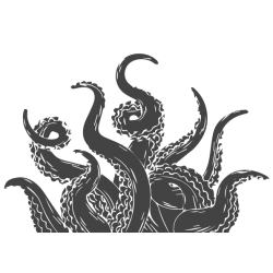Sticker tentacules pieuvre