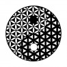 Sticker yin yang motifs géométriques