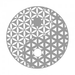 Sticker yin yang motifs géométriques