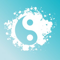 Sticker tâche yin yang