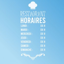 Horaires personnalisables restaurant