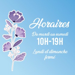 Horaires personnalisables fleuriste