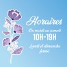 Horaires personnalisables fleuriste