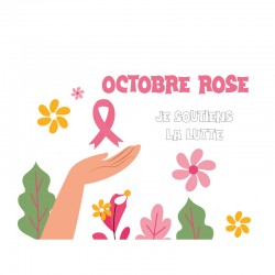 Stickers vitrine Octobre Rose