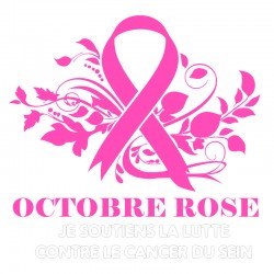 Stickers vitrine Octobre Rose