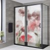 Films pour cabine de douche motif floral