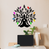 Stickers bouddha floral