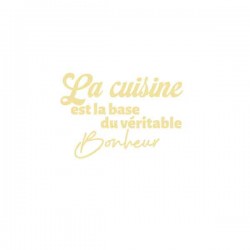 Stickers la cuisine est la base du bonheur