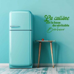 Stickers la cuisine est la base du bonheur