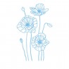 Stickers fleurs de coquelicot