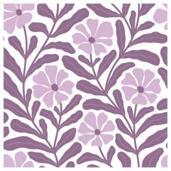 Papier peint motif floral