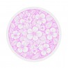 Sticker rond floral vintage