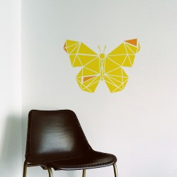 Sticker mural Papillon géométrique