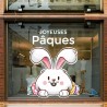 Stickers joyeuses pâques et lapin